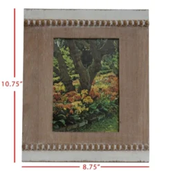 White Wood Bead 5x7 Inch Wood Decorative Picture Frame - Foreside Home & Garden -Eco Haven Store GUEST 87cb2124 1b75 48a8 9a7b a5926bf3d210