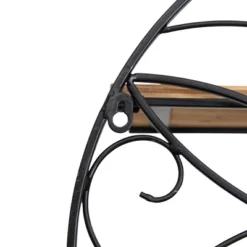 Black Metal & Wood Wall Shelf - Foreside Home & Garden -Eco Haven Store GUEST 8b8ffdc1 f647 48c1 a445 3e3ede7da49c