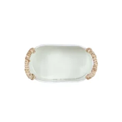 Trough Mini Planter White Metal, Reed & Wood By Foreside Home & Garden -Eco Haven Store GUEST 8bddd26c cc5c 4e8d 8a09 f2c141de5ed6
