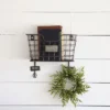 Rustic Distressed Wire Metal Hanging Wall Mail Pocket - Foreside Home & Garden 2 Rustic Distressed Wire Metal Hanging Wall Mail Pocket - Foreside Home & Garden -Eco Haven Store GUEST 8c752329 9bb1 4214 a70a 2b7d00f9cf6d