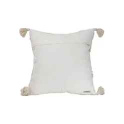 White Diamond Pattern Hand Woven 18x18" Cotton Decorative Throw Pillow With Hand Tied Tassels - Foreside Home & Garden 7 White Diamond Pattern Hand Woven 18x18" Cotton Decorative Throw Pillow With Hand Tied Tassels - Foreside Home & Garden -Eco Haven Store GUEST 8ce08259 a51b 42b6 96db ca01029ad1e8