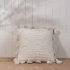 Pulled Knot White 24X24 Hand Woven Filled Pillow - Foreside Home & Garden 2 Pulled Knot White 24X24 Hand Woven Filled Pillow - Foreside Home & Garden -Eco Haven Store GUEST 8eb804f0 cebe 41b1 b49a 8f93ce1a8da7