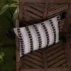 Black Tassels, Tan Striped 14X22 Hand Woven Filled Outdoor Pillow - Foreside Home & Garden -Eco Haven Store GUEST 8f7dc8a3 a153 4f31 9c02 c91227f675bf