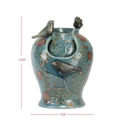 Blue Verdigris Bird Indoor Water Fountain With LED Light And Pump - Foreside Home & Garden 12 Blue Verdigris Bird Indoor Water Fountain With LED Light And Pump - Foreside Home & Garden -Eco Haven Store GUEST 90cb6363 40da 4fc0 bf03 7ec891f8ba87