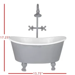 Antique Bathtub Planter Gray Metal - Foreside Home & Garden 13 Antique Bathtub Planter Gray Metal - Foreside Home & Garden -Eco Haven Store GUEST 915dba46 f06a 4827 a94b 020d32a89384