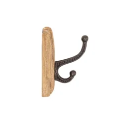 Rustic Wall Hook Natural Wood & Metal By Foreside Home & Garden -Eco Haven Store GUEST 9314b533 d247 480c 8ba9 472f6462d09e