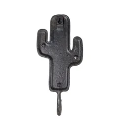 Cactus Wall Hook Black Cast Iron By Foreside Home & Garden 14 Cactus Wall Hook Black Cast Iron By Foreside Home & Garden -Eco Haven Store GUEST 94520765 93cf 444d a7cd 8e3af2a7a2ca