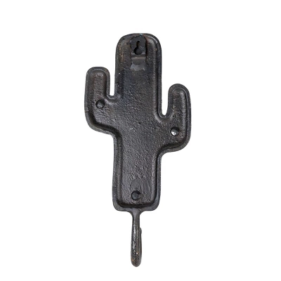 Cactus Wall Hook Black Cast Iron By Foreside Home & Garden 8 Cactus Wall Hook Black Cast Iron By Foreside Home & Garden - Image 6