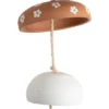 White Floral And Natural Terracotta Hanging Chime - Foreside Home & Garden -Eco Haven Store GUEST 952aadd5 cff9 435e bb50 8a7c69e7405c