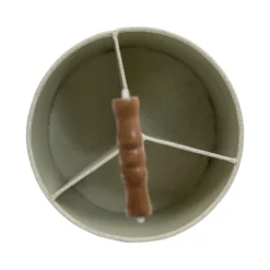 Round White Metal Caddy - Foreside Home & Garden -Eco Haven Store GUEST 983e269b 29bc 4fb5 8d12 3b685ec12115