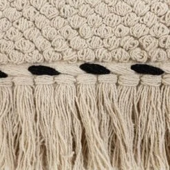 Hand Woven Geo Pattern Wall Art Black Cotton & Wood Dowel By Foreside Home & Garden -Eco Haven Store GUEST 99b63ae6 1014 443c 9bf1 5680d0c0c697