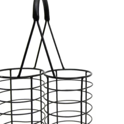 Black Metal Wine Bottle Caddy - Foreside Home & Garden -Eco Haven Store GUEST 9ac68caf 8f2f 4005 a589 1e4860bd6de6