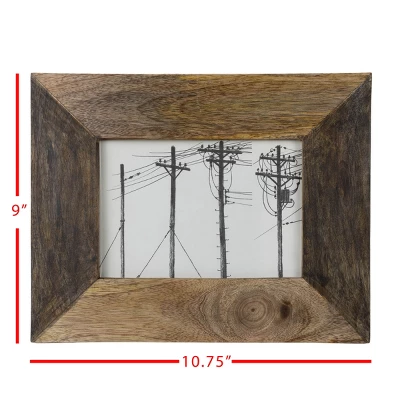 Two Tone 5X7 Natural Wood Photo Frame - Foreside Home & Garden 8 Two Tone 5X7 Natural Wood Photo Frame - Foreside Home & Garden - Image 6