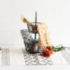 Metal Two Tier Decorative Storage Basket - Foreside Home & Garden -Eco Haven Store GUEST 9ded596e 118f 4e79 a51a 34235e4f1d8a