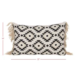 14X22 Inch Hand Woven Southwest Geo Outdoor Pillow Polyester With Polyester Fill By Foreside Home & Garden 9 14X22 Inch Hand Woven Southwest Geo Outdoor Pillow Polyester With Polyester Fill By Foreside Home & Garden -Eco Haven Store GUEST 9f88e77e 0eb6 4a67 8a0c 53194d312a2c