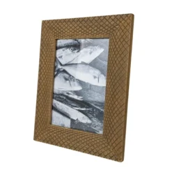 Crocodile Pattern 5X7 Photo Frame Natural Wood, MDF & Glass - Foreside Home & Garden 12 Crocodile Pattern 5X7 Photo Frame Natural Wood, MDF & Glass - Foreside Home & Garden -Eco Haven Store GUEST a94ac4ac 507e 4721 8848 7893bb561a5a