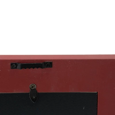 Red Decorative Distressed Wood Picture Frame - Foreside Home & Garden 4 Red Decorative Distressed Wood Picture Frame - Foreside Home & Garden - Image 3