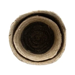 Set Of 2 Natural Woven Natural Corn Husk & Faux Raffia Basket - Foreside Home & Garden 13 Set Of 2 Natural Woven Natural Corn Husk & Faux Raffia Basket - Foreside Home & Garden -Eco Haven Store GUEST aae0bebc 81a3 4525 95ee d8a23977476c