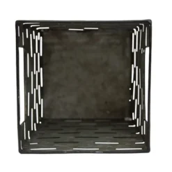 Flower Tin Galvanized Metal Planter - Foreside Home & Garden -Eco Haven Store GUEST ab4b79e4 b07a 4fc8 b89e 7ff993bb85f1