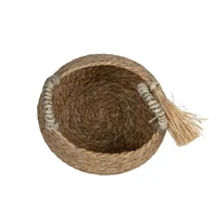 Brown Basket Woven Seagrass & Corn Husk By Foreside Home & Garden 9 Brown Basket Woven Seagrass & Corn Husk By Foreside Home & Garden -Eco Haven Store GUEST aca94118 9bca 47e8 b9ff e838930b272a