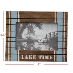 Blue Stripe 4x6 Inch "Lake Time" Wood Decorative Picture Frame - Foreside Home & Garden 11 Blue Stripe 4x6 Inch "Lake Time" Wood Decorative Picture Frame - Foreside Home & Garden -Eco Haven Store GUEST acc0dd36 6ea8 40d3 85e0 d68e2829c87c