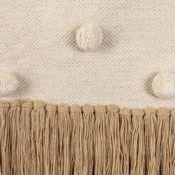 Hand Woven With Poms And Fringe Wall Art Cotton & Wood Dowel By Foreside Home & Garden 10 Hand Woven With Poms And Fringe Wall Art Cotton & Wood Dowel By Foreside Home & Garden -Eco Haven Store GUEST b05f0fe9 f7c5 41f9 9e60 46e3179faa2f
