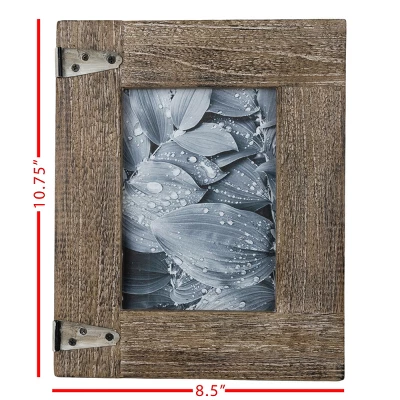 Hinge Accent 5X7 Photo Frame Natural Wood, MDF, Metal & Glass - Foreside Home & Garden 8 Hinge Accent 5X7 Photo Frame Natural Wood, MDF, Metal & Glass - Foreside Home & Garden - Image 6