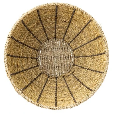 Small Dry Basket Planter Seagrass & Metal - Foreside Home & Garden 5 Small Dry Basket Planter Seagrass & Metal - Foreside Home & Garden - Image 3