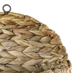 Braided Wall Pocket Water Hyacinth & Metal - Foreside Home & Garden -Eco Haven Store GUEST b25b1960 ea5b 496d 88a8 b2af6552f425