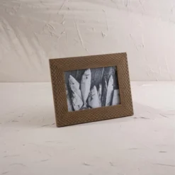 Crocodile Pattern 5X7 Photo Frame Natural Wood, MDF & Glass - Foreside Home & Garden