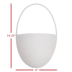 Textured Wall Pocket Gray Metal - Foreside Home & Garden -Eco Haven Store GUEST b937de03 e801 42f7 be5f db9f6e6ff6d8