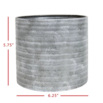 White Metal Planter - Foreside Home & Garden 5 White Metal Planter - Foreside Home & Garden - Image 3