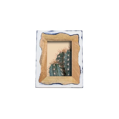 Varuna Wood And Resin Marbled Picture Frame - Foreside Home And Garden 7 Varuna Wood And Resin Marbled Picture Frame - Foreside Home And Garden - Image 5