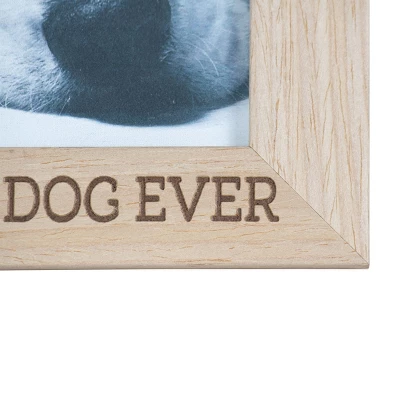 4x6 Inches "Best Dog Ever" Natural Wood & Glass Photo Frame - Foreside Home & Garden 6 4x6 Inches "Best Dog Ever" Natural Wood & Glass Photo Frame - Foreside Home & Garden - Image 4