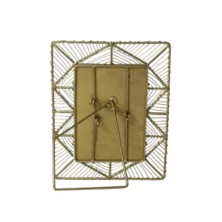 5X7 Inch Geo Picture Frame Brass Metal & Glass By Foreside Home & Garden -Eco Haven Store GUEST bcaae4a9 8bd0 44a1 a84e f5e3b7f49aa7
