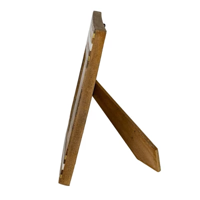 Gold Metal & White Resin Strip 4X6 Photo Frame - Foreside Home & Garden 4 Gold Metal & White Resin Strip 4X6 Photo Frame - Foreside Home & Garden - Image 2