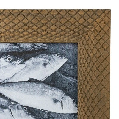 Crocodile Pattern 5X7 Photo Frame Natural Wood, MDF & Glass - Foreside Home & Garden 6 Crocodile Pattern 5X7 Photo Frame Natural Wood, MDF & Glass - Foreside Home & Garden - Image 4