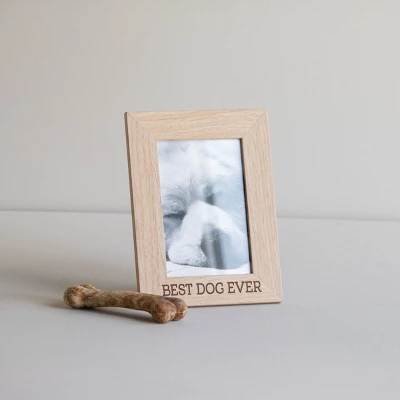 4x6 Inches "Best Dog Ever" Natural Wood & Glass Photo Frame - Foreside Home & Garden 9 4x6 Inches "Best Dog Ever" Natural Wood & Glass Photo Frame - Foreside Home & Garden - Image 7
