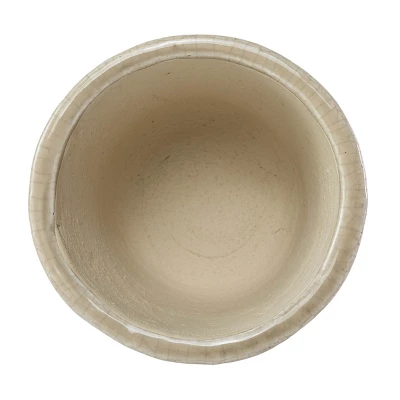 Gray Top Dipped Terracotta Planter - Foreside Home & Garden 4 Gray Top Dipped Terracotta Planter - Foreside Home & Garden - Image 2