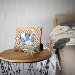 4x6 Inches Gray Wood & Glass Photo Frame - Foreside Home & Garden -Eco Haven Store GUEST c19778e2 44c7 4d83 bcdb b6fabc1b7607