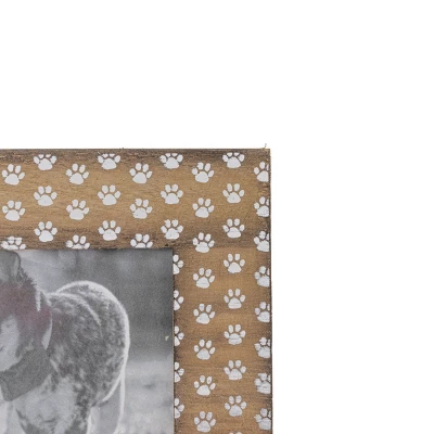 4x6 Inch Pawprints Picture Frame Wood, MDF & Glass By Foreside Home & Garden 4 4x6 Inch Pawprints Picture Frame Wood, MDF & Glass By Foreside Home & Garden - Image 2