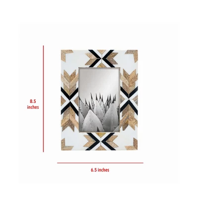 4 X 6 Inch Native Pattern Decorative Wood Picture Frame - Foreside Home & Garden 9 4 X 6 Inch Native Pattern Decorative Wood Picture Frame - Foreside Home & Garden - Image 7