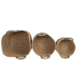 Set Of 3 Baskets Brown Woven Seagrass By Foreside Home & Garden 9 Set Of 3 Baskets Brown Woven Seagrass By Foreside Home & Garden -Eco Haven Store GUEST ce1d6336 b490 40b9 ab60 c79225b4e041
