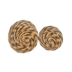 Set Of 2 Braid Woven Baskets Black & Natural Rope By Foreside Home & Garden -Eco Haven Store GUEST ce69aa6a 4adb 4452 b690 9b9291d5e392