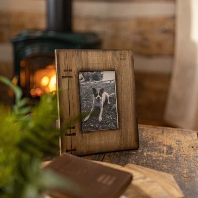 4x6 Inch Rustic Patched Picture Frame Wood, MDF & Glass By Foreside Home & Garden 3 4x6 Inch Rustic Patched Picture Frame Wood, MDF & Glass By Foreside Home & Garden