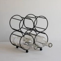 Black Metal Wine Bottle Holder - Foreside Home & Garden -Eco Haven Store GUEST d1c9bdde ebff 49e7 8879 fa295ea67a14