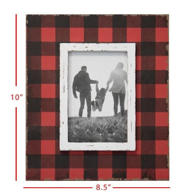 Buffalo Plaid 4x6 Inch Wood Decorative Picture Frame - Foreside Home & Garden 7 Buffalo Plaid 4x6 Inch Wood Decorative Picture Frame - Foreside Home & Garden - Image 5