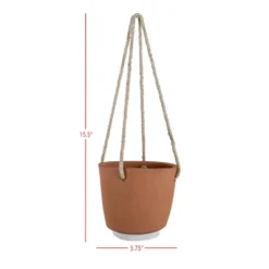 Hanging Planter Terracotta & Cotton By Foreside Home & Garden -Eco Haven Store GUEST d36655a1 0cb1 437e 8950 4a4c46bb7336