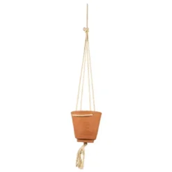 Bottom Tassel Terracotta & Jute Hanging Planter - Foreside Home & Garden -Eco Haven Store GUEST da349230 7797 4c5f 9343 18ed0bc953aa