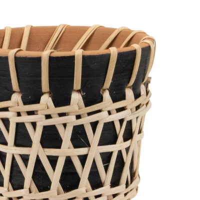 Rattan Woven Planter - Foreside Home And Garden 5 Rattan Woven Planter - Foreside Home And Garden - Image 3